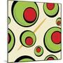 A Green Olives Pattern that Tiles Seamlessly in a Pattern in Any Direction. Great for a Martini Gra-ARENA Creative-Mounted Art Print