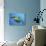 A Green Turtle Underwater in the Caribbean-Eric Peter Black-Stretched Canvas displayed on a wall