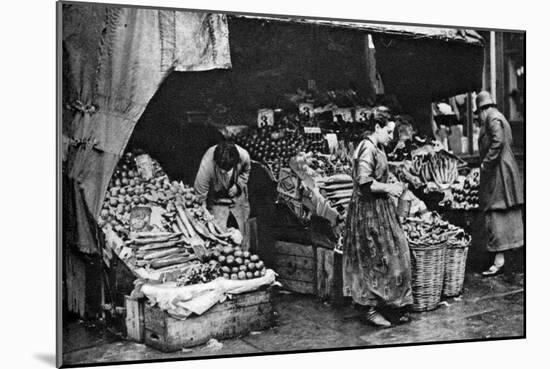 A Greengrocer of the Commercial Road, London, 1926-1927-null-Mounted Giclee Print