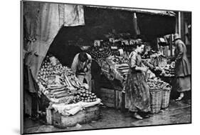 A Greengrocer of the Commercial Road, London, 1926-1927-null-Mounted Giclee Print