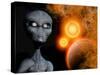 A Grey Alien from the Zeta Reticuli Binary Star System-Stocktrek Images-Stretched Canvas
