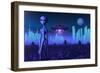 A Grey Alien Located on its Homeworld of Zeta Reticuli-Stocktrek Images-Framed Art Print