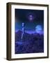 A Grey Alien Located on its Homeworld of Zeta Reticuli-Stocktrek Images-Framed Art Print