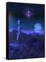 A Grey Alien Located on its Homeworld of Zeta Reticuli-Stocktrek Images-Framed Stretched Canvas