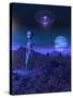 A Grey Alien Located on its Homeworld of Zeta Reticuli-Stocktrek Images-Stretched Canvas