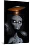 A Grey Alien-null-Mounted Art Print