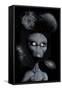 A Grey Alien-null-Framed Stretched Canvas