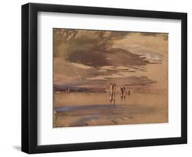 'A Grey Morning Near Venice', 19th century-John Ruskin-Framed Giclee Print