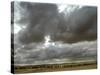 A Grey Sky Hangs Over Israeli Soldiers as They March Near the Tseelim Army Base-null-Stretched Canvas