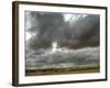 A Grey Sky Hangs Over Israeli Soldiers as They March Near the Tseelim Army Base-null-Framed Photographic Print