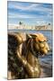 A Griffin on the University Embankment, Saint Petersburg, Russia-Nadia Isakova-Mounted Photographic Print