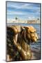 A Griffin on the University Embankment, Saint Petersburg, Russia-Nadia Isakova-Mounted Photographic Print