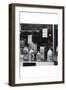 A Grocery Window-Dorothea Lange-Framed Art Print