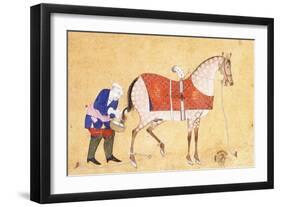 A Groom with a Horse, 1694-null-Framed Giclee Print