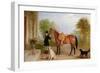 A Groom with a Horse-John E. Ferneley-Framed Giclee Print