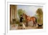 A Groom with a Horse-John E. Ferneley-Framed Giclee Print