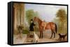 A Groom with a Horse-John E. Ferneley-Framed Stretched Canvas