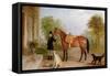 A Groom with a Horse-John E. Ferneley-Framed Stretched Canvas