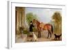 A Groom with a Horse-John E. Ferneley-Framed Giclee Print