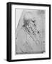'A Grotesque Profile of a Man to the Right', c1480 (1945)-Leonardo Da Vinci-Framed Giclee Print
