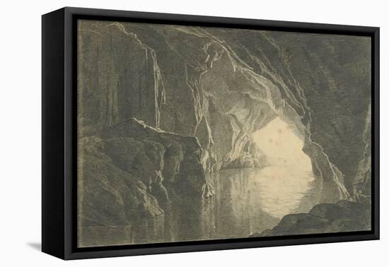 A Grotto in the Gulf of Salerno, Evening, C.1800-Joseph Wright of Derby-Framed Stretched Canvas