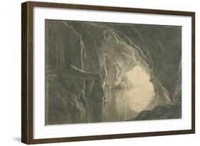 A Grotto in the Gulf of Salerno, Evening, C.1800-Joseph Wright of Derby-Framed Giclee Print