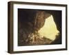 A Grotto in the Kingdom of Naples, with Banditti, at Sunset, c.1777-78-Joseph Wright of Derby-Framed Giclee Print