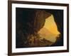 A Grotto in the Kingdom of Naples, with Banditti, Exh. 1778-Joseph Wright of Derby-Framed Giclee Print