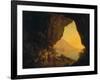 A Grotto in the Kingdom of Naples, with Banditti, Exh. 1778-Joseph Wright of Derby-Framed Giclee Print