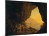 A Grotto in the Kingdom of Naples, with Banditti, Exh. 1778-Joseph Wright of Derby-Mounted Giclee Print