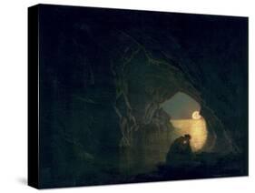 A Grotto with the Figure of Julia, 1780-Joseph Wright of Derby-Stretched Canvas