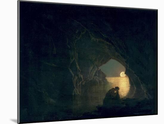 A Grotto with the Figure of Julia, 1780-Joseph Wright of Derby-Mounted Giclee Print