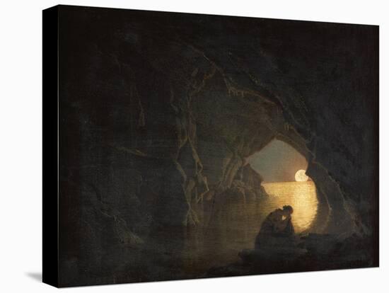 A Grotto with the Figure of Julia-Joseph Wright of Derby-Stretched Canvas