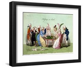 A Group at Bath, 1796-George Cruikshank-Framed Premium Giclee Print