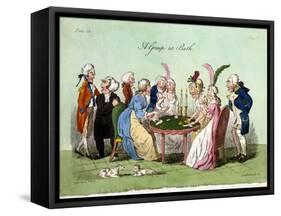 A Group at Bath, 1796-George Cruikshank-Framed Stretched Canvas