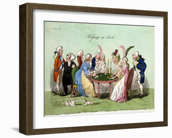 A Group at Bath, 1796-George Cruikshank-Framed Giclee Print