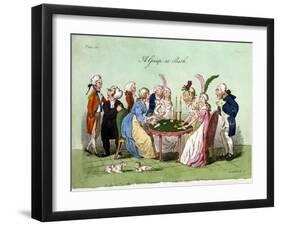 A Group at Bath, 1796-George Cruikshank-Framed Giclee Print