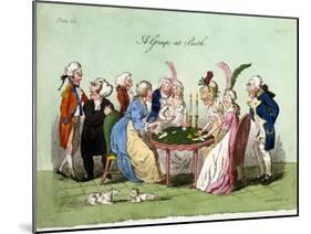 A Group at Bath, 1796-George Cruikshank-Mounted Giclee Print