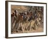 A Group of Afghan Construction Daily Workers Wait to be Hired-null-Framed Photographic Print