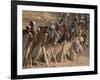 A Group of Afghan Construction Daily Workers Wait to be Hired-null-Framed Photographic Print