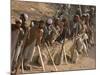 A Group of Afghan Construction Daily Workers Wait to be Hired-null-Mounted Photographic Print