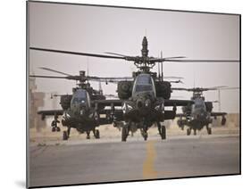 A Group of AH-64D Apache Helicopters On the Runway at COB Speicher-Stocktrek Images-Mounted Photographic Print