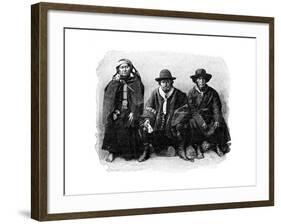 A Group of Araucanians, Chile/Argentina, 1895-null-Framed Giclee Print