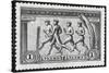 A Group Of Athletes Running, Greece 1906 Olympic Games, 1 Drachma, Unused Stamp Design-null-Stretched Canvas