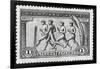 A Group Of Athletes Running, Greece 1906 Olympic Games, 1 Drachma, Unused Stamp Design-null-Framed Giclee Print