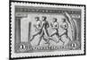 A Group Of Athletes Running, Greece 1906 Olympic Games, 1 Drachma, Unused Stamp Design-null-Mounted Giclee Print