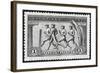 A Group Of Athletes Running, Greece 1906 Olympic Games, 1 Drachma, Unused Stamp Design-null-Framed Giclee Print