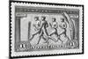 A Group Of Athletes Running, Greece 1906 Olympic Games, 1 Drachma, Unused Stamp Design-null-Mounted Giclee Print