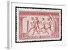 A Group Of Athletes Running, Greece 1906 Olympic Games, 2 Drachma, Unused Stamp Design-null-Framed Giclee Print