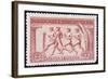 A Group Of Athletes Running, Greece 1906 Olympic Games, 2 Drachma, Unused Stamp Design-null-Framed Giclee Print